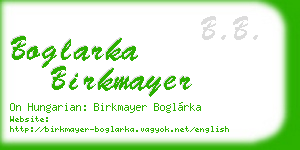 boglarka birkmayer business card